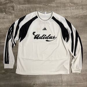 Adidas Women's Black and White Long Sleeve Jersey
